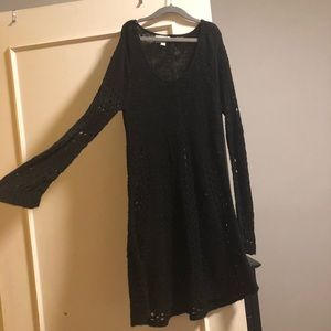 Knit sheer black cover dress charming Charlie‘s